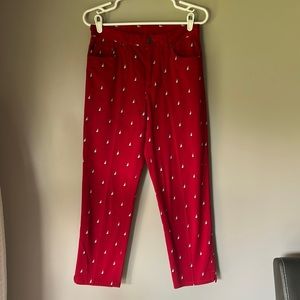 Lauren Ralph Lauren Women’s Red Sailboat Pants